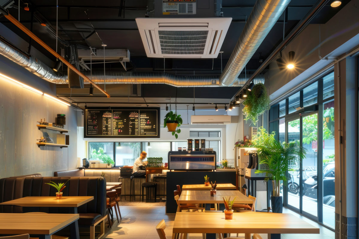 Klimatisierung von Gastronomie